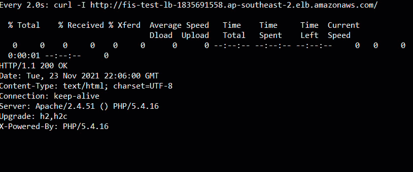 Animated gif of watching curl hit the load balancer.