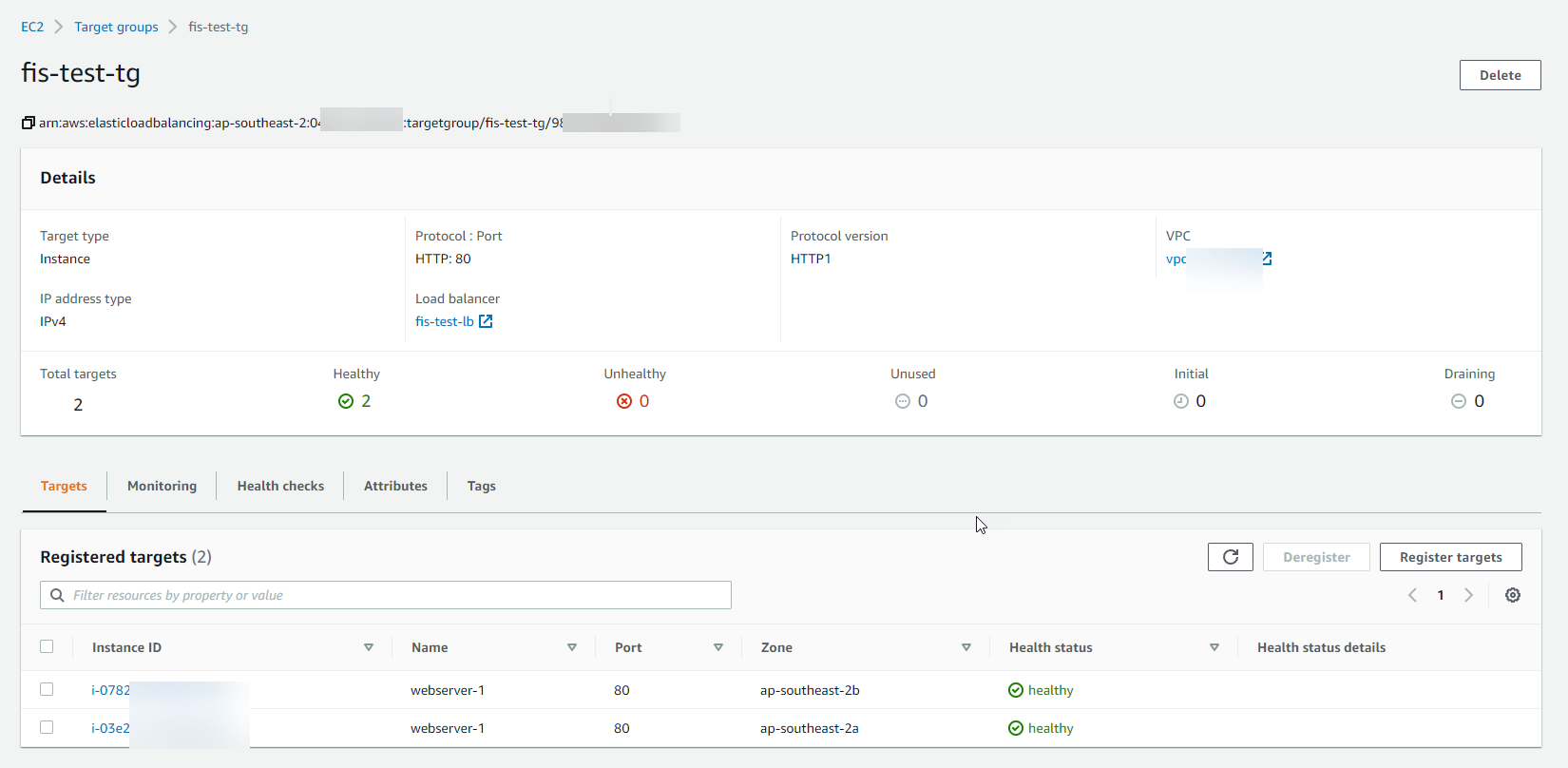 Screen shot of target recovered.