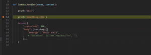 Debugger in Visual Code.